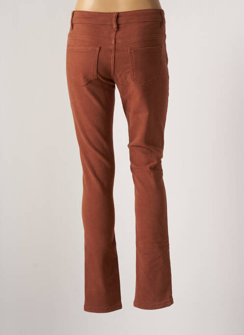 Pantalon slim marron GEVANA pour femme