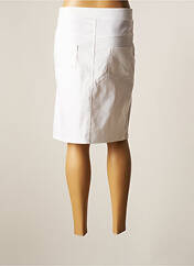 Jupe mi-longue blanc HALOGENE pour femme seconde vue