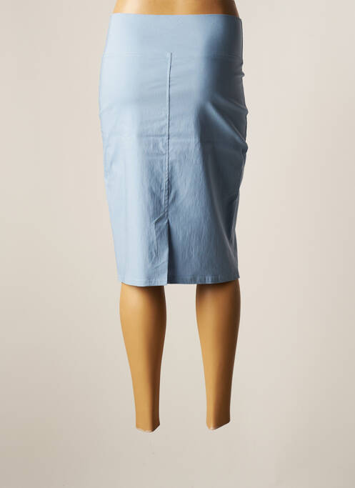 Jupe mi-longue bleu MODE DE PARIS pour femme