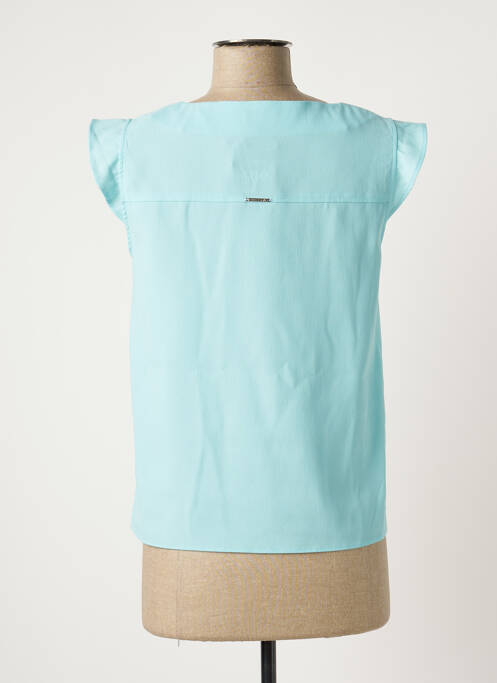 Top bleu PAUSE CAFE pour femme