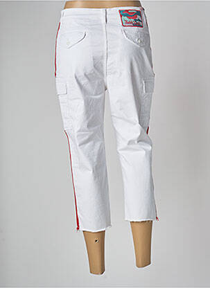 Pantalon cargo poches taille normale blanc TEDDY SMITH femme