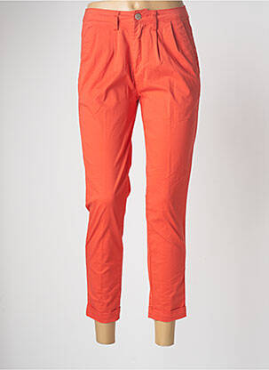 Pantalon chino orange NINA CARTER pour femme
