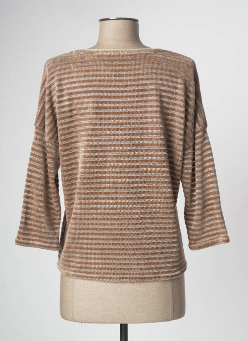 Top marron TEDDY SMITH pour femme