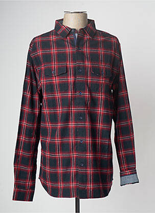 Veste casual fermeture boutonnée sur le devant rouge RITCHIE homme