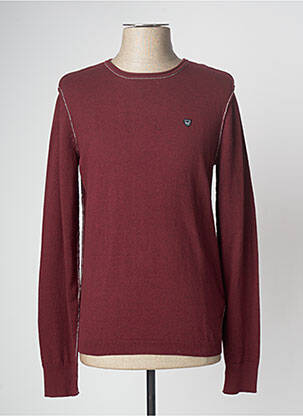 Pull stretch manches longues rouge KAPORAL homme