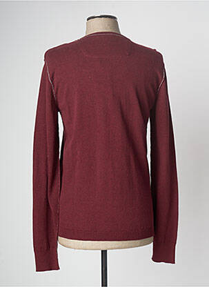 Pull stretch manches longues rouge KAPORAL homme