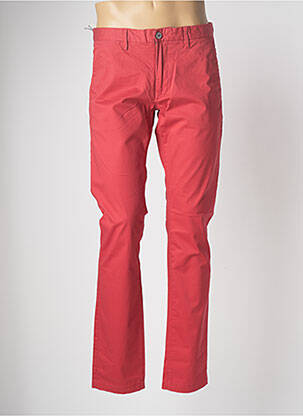 Pantalon chino stretch taille normale rouge TEDDY SMITH homme