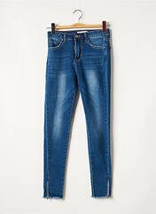 Jeans coupe slim bleu D.CHERRI pour femme seconde vue