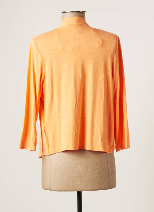 Gilet manches longues orange MARBLE pour femme