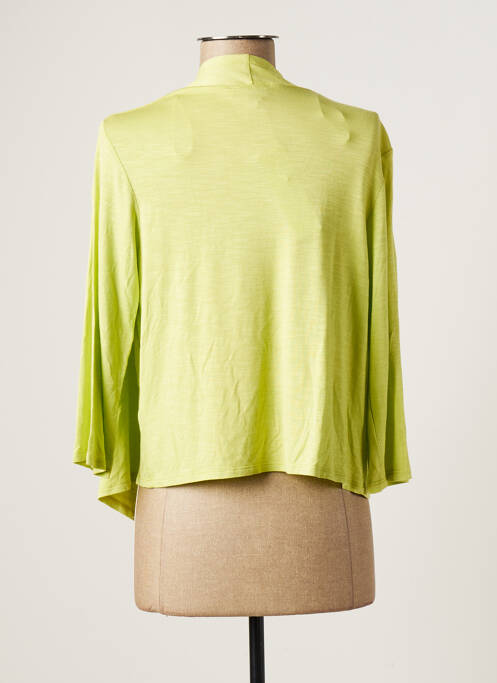 Gilet manches longues vert MARBLE pour femme