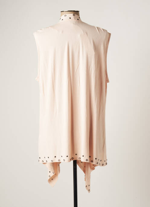 Gilet sans manche rose MARBLE pour femme