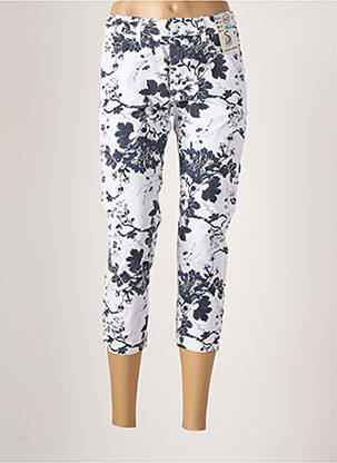 Pantacourt stretch taille normale bleu S.QUISE femme