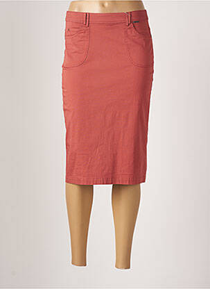 Jupe mi-longue taille normale rose AGATHE & LOUISE femme
