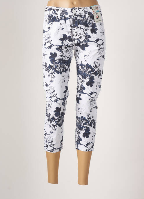 Pantacourt stretch taille normale bleu S.QUISE femme