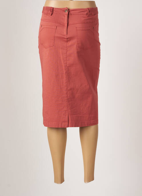 Jupe mi-longue rose AGATHE & LOUISE pour femme