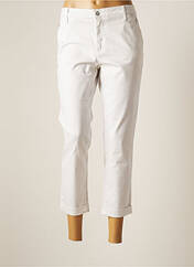 Pantalon 7/8 blanc DESGASTE pour femme seconde vue