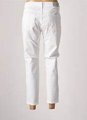 Jeans coupe droite blanc DESGASTE pour femme seconde vue