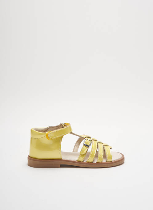 Sandales/Nu pieds jaune GBB pour fille