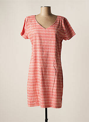Robe courte manches courtes manches courtes rouge IMPAQT femme