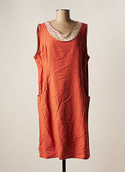 Robe mi-longue orange EGATEX pour femme seconde vue