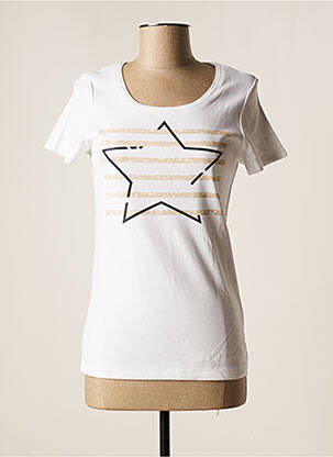 T-shirt blanc MARBLE pour femme