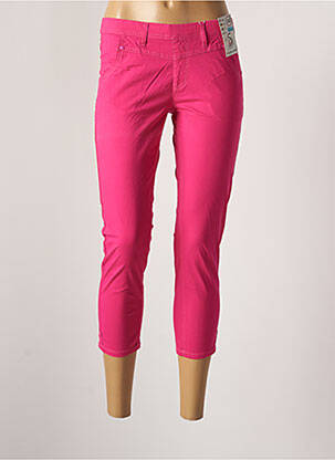 Pantacourt stretch taille normale rose S.QUISE femme