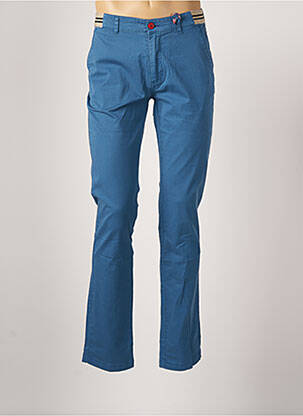 Pantalon chino bleu DELAHAYE pour homme