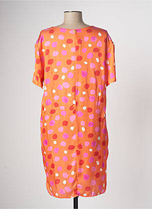 Robe courte manches courtes manches courtes orange MANILA GRACE femme