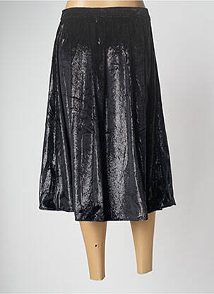 Jupe mi-longue coupe évasée noir BELLEROSE femme