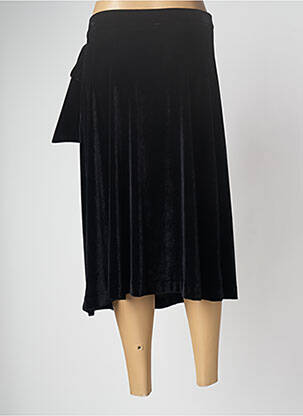Jupe mi-longue stretch noir INDI & COLD femme