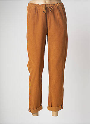 Pantalon 7/8 marron INDI & COLD pour femme