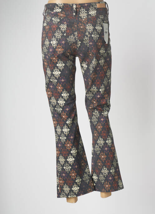 Pantalon flare stretch taille haute gris FIVE femme