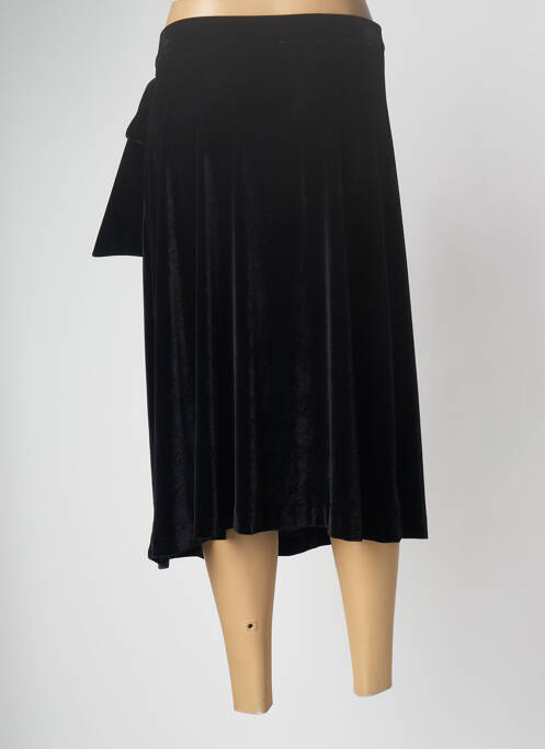 Jupe mi-longue noir INDI & COLD pour femme