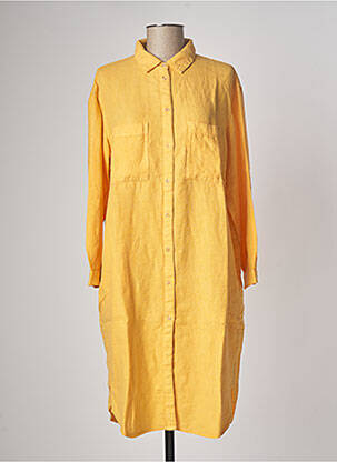 Robe mi-longue jaune COUTURIST pour femme
