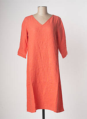 Robe mi-longue orange COUTURIST pour femme