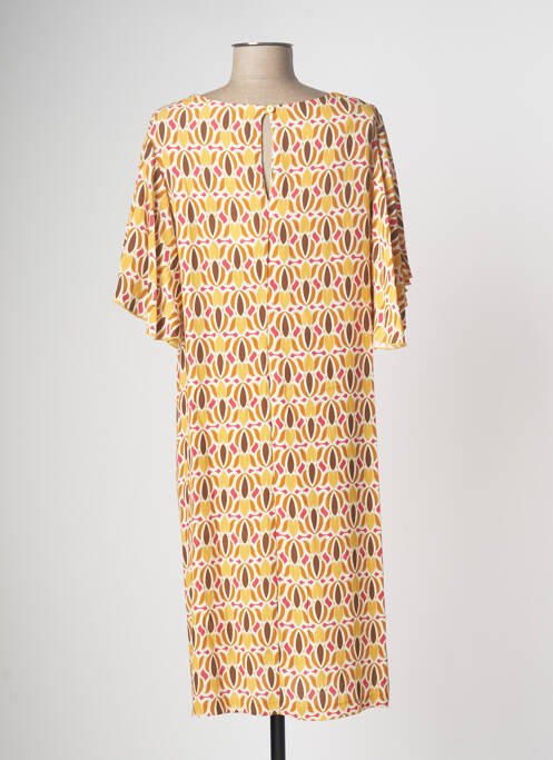 Robe mi-longue beige MARIA BELLENTANI pour femme