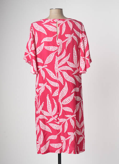 Robe mi-longue rose MARIA BELLENTANI pour femme