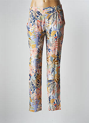 Pantalon droit tissage crêpe taille normale beige LE PETIT BAIGNEUR femme
