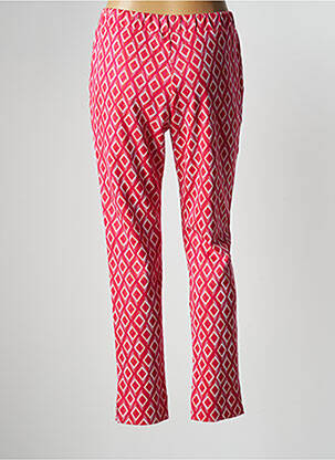 Pantalon slim taille élastique taille normale rouge #144894 femme
