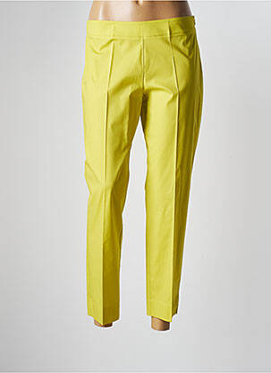 Pantalon 7/8 taille élastique taille normale vert MARIA B femme