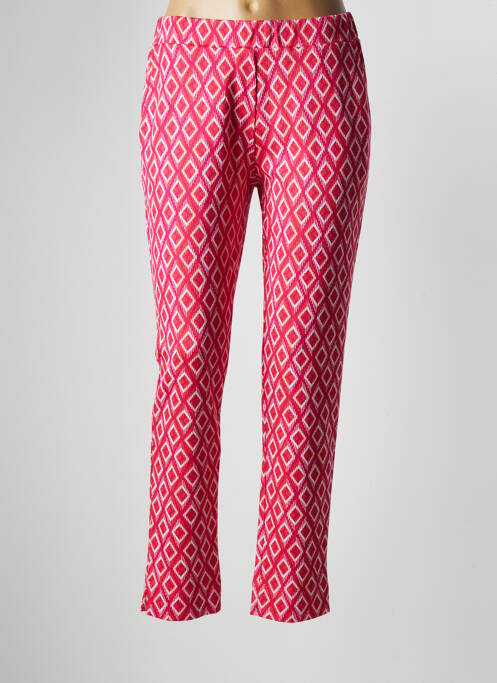 Pantalon slim taille élastique taille normale rouge #144894 femme