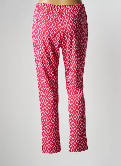 Pantalon slim taille élastique taille normale rouge #144894 femme