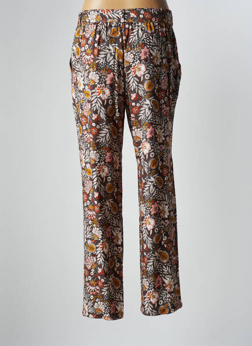 Pantalon droit marron LE PETIT BAIGNEUR pour femme