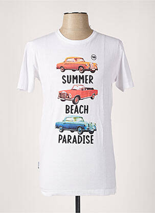 T-shirt blanc PANAME BROTHERS pour homme