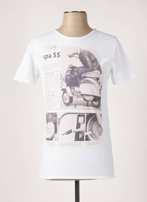T-shirt blanc MADE IN ITALY pour homme