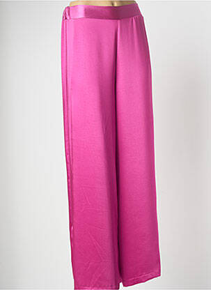 Pantalon large coupe fluide taille normale rose DIXIE femme