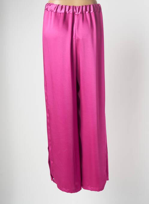 Pantalon large coupe fluide taille normale rose DIXIE femme