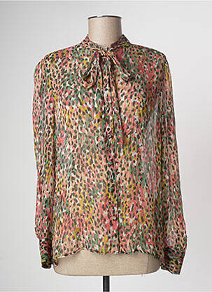 Blouse imprimé fantaisie manches longues rouge TWINSET femme