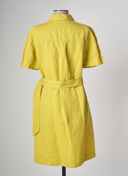 Robe mi-longue jaune LUISA CERANO pour femme