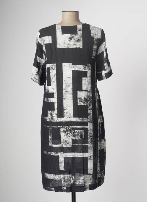 Robe mi-longue noir ORTO BOTANICO pour femme